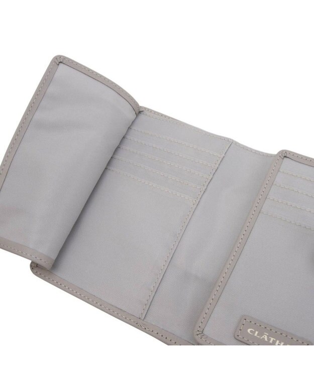 CLATHAS デフィ 財布機能付きカードケース ライトグレー