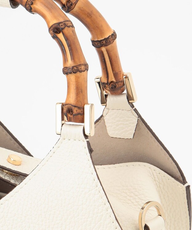 23区 【CLASSY.6月号掲載】LORISTELLA バンブーハンドル ショルダーバッグ ホワイト系