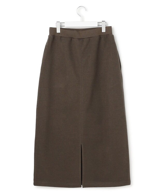 J.PRESS YORK STREET 【WOMEN】ウールライクジャージー タイトロングスカート ブラウン系