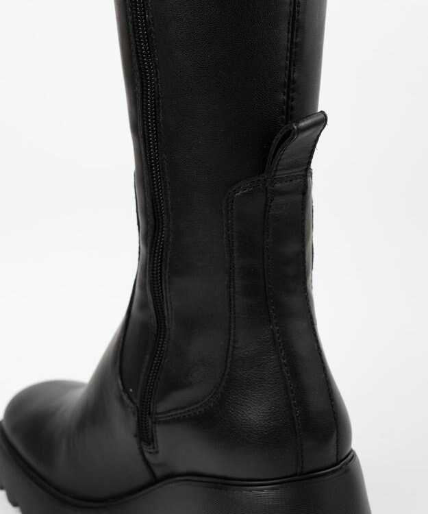 BONTRE 【UNISA/ウニサ】ストレッチタンクソールロングブーツ ブラック