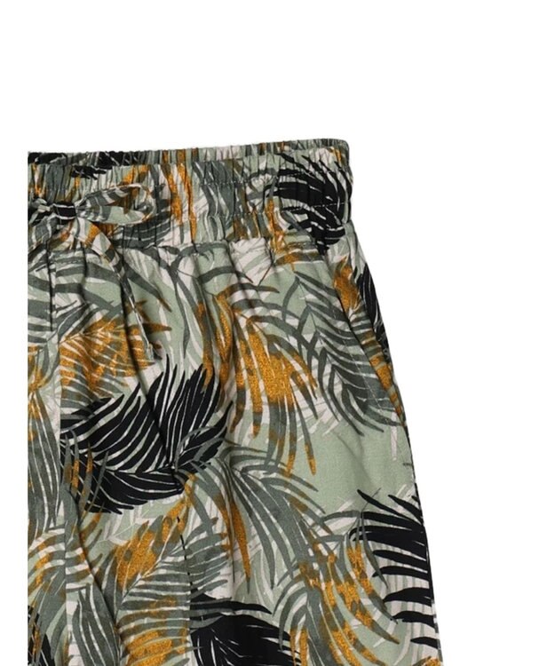 CRAFT STANDARD BOUTIQUE レーヨン柄プリントワイドパンツ Green