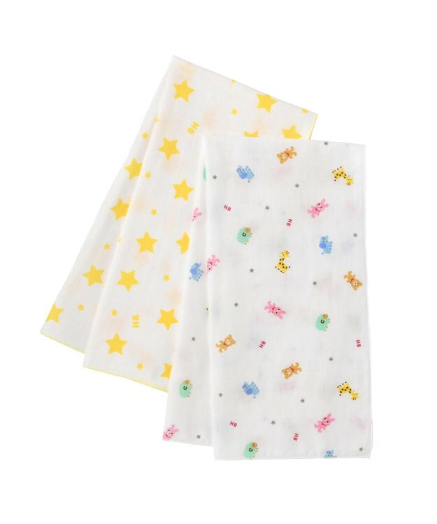 MIKI HOUSE HOT BISCUITS ガーゼタオル2枚組セット