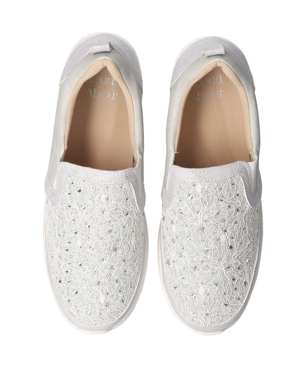 Bridget Birkin 【Round About】スリッポンヒールスニーカー シルバーコンビ