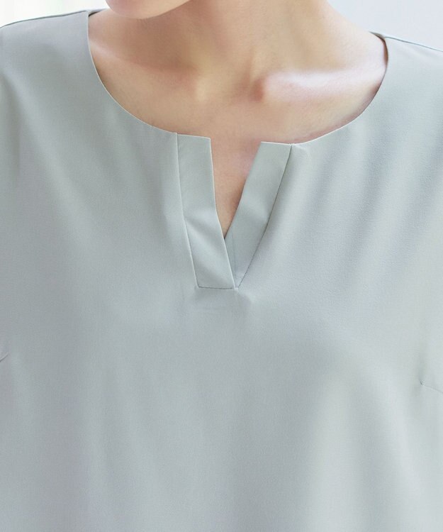 Tiaclasse L 【新色追加】バイカラーチュニック ミント