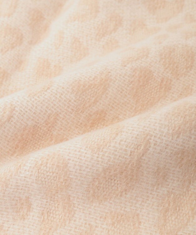 Green Parks レオパードジャガードストール Beige