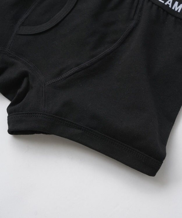 BEAMS SCHOOL ボーイズボクサーパンツ2枚セット ブラック×ブラック