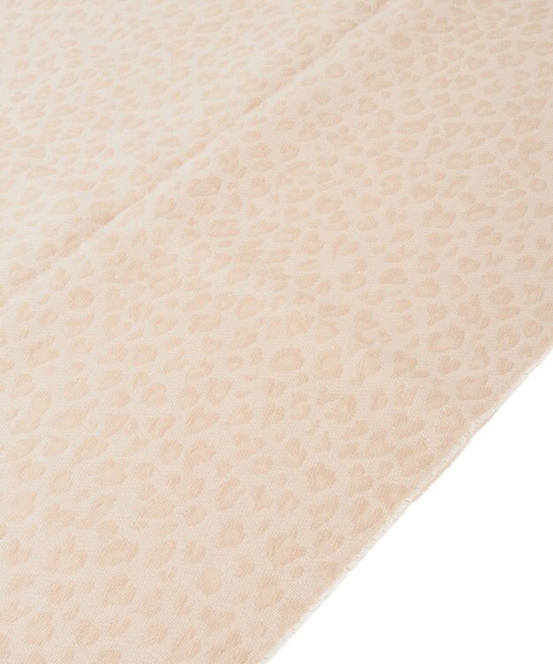 Green Parks レオパードジャガードストール Beige