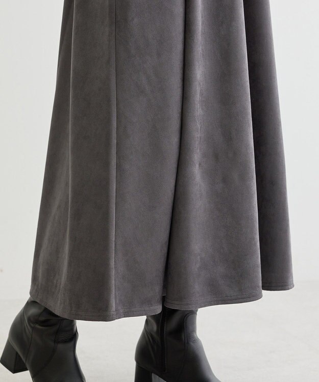 Green Parks ・ＳＵＧＡＲ　ＳＰＯＯＮ　スエードポンチキャミワンピ Charcoal Gray