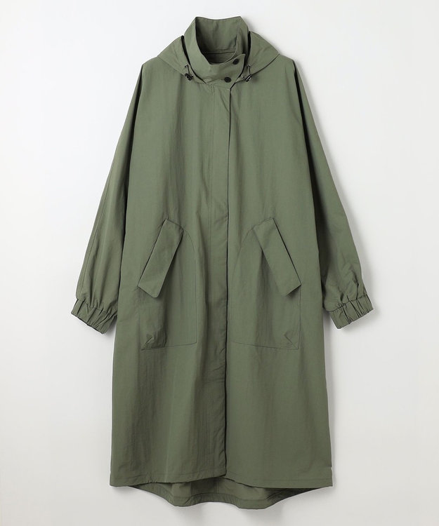 ANY フーデットレインコート カーキ