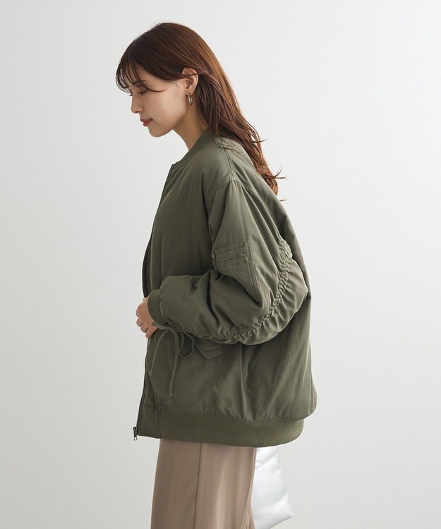 Green Parks ・ｓｗｉｎｇ　ｂｙ　中綿ボリュームスリーブＭＡ－１ Khaki