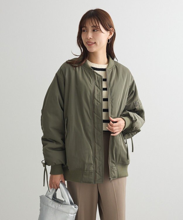 Green Parks ・ｓｗｉｎｇ　ｂｙ　中綿ボリュームスリーブＭＡ－１ Khaki