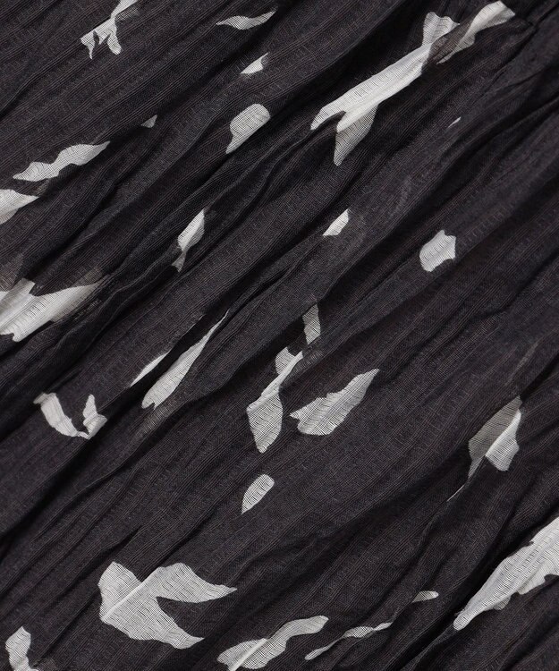 ANY アートドットプリントスカート スレートベース