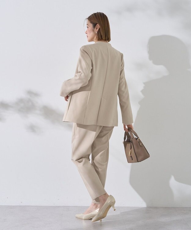 YECCA VECCA ストレッチピンタックパンツ Light Beige