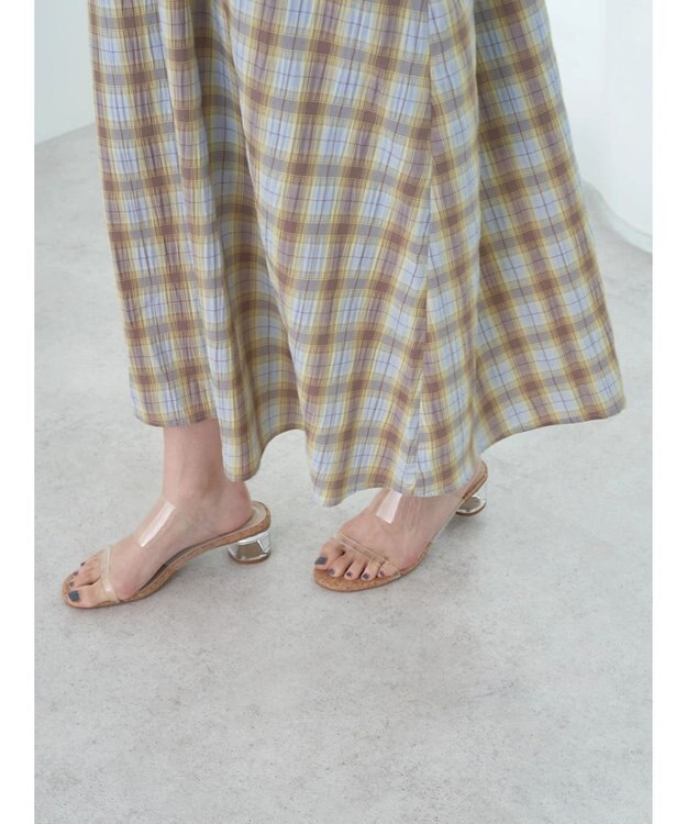 earth music&ecology ホルターネックシャーリングワンピース Lavender