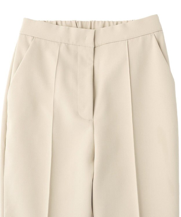 YECCA VECCA ストレッチピンタックパンツ Light Beige
