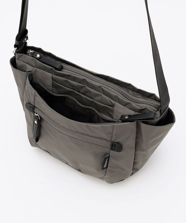 LA BAGAGERIE 【MONICA】ラウンドショルダーバッグ ダークグレー