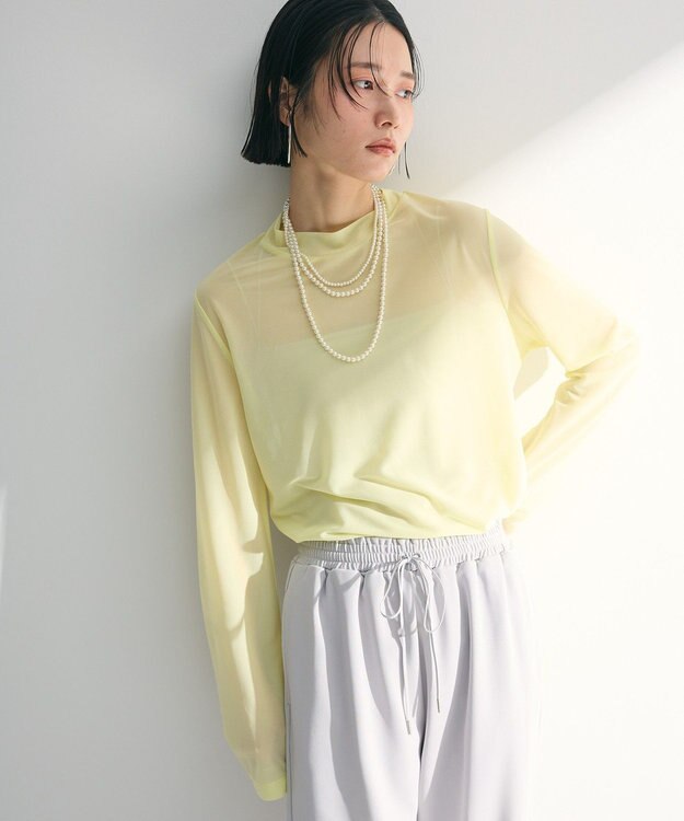 Green Parks シアーカットプルオーバー Yellow