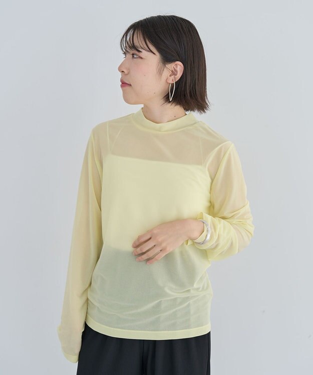 Green Parks シアーカットプルオーバー Yellow