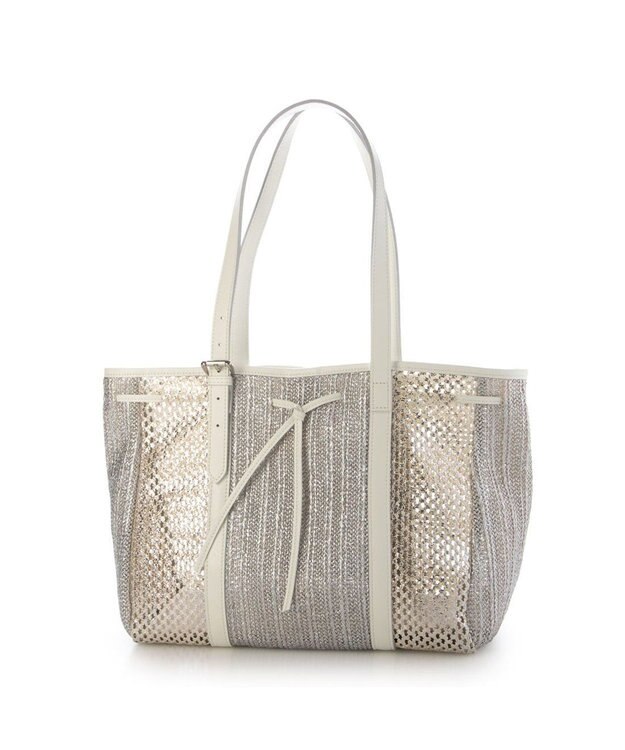 UNBILLION ペルケ perche / 透かしアンダリアシート牛革トート シルバー