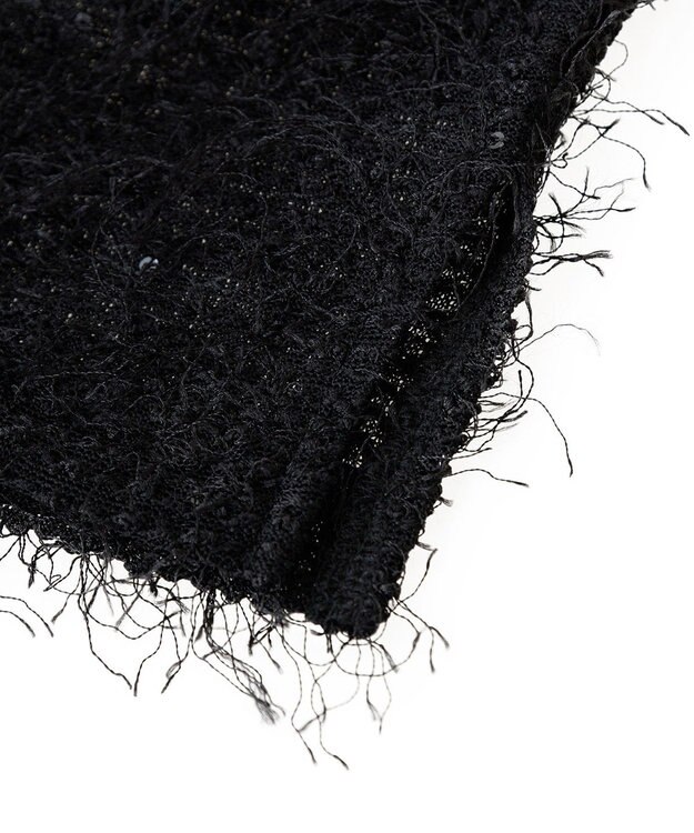 Green Parks フェザーヤーンショートベスト Black