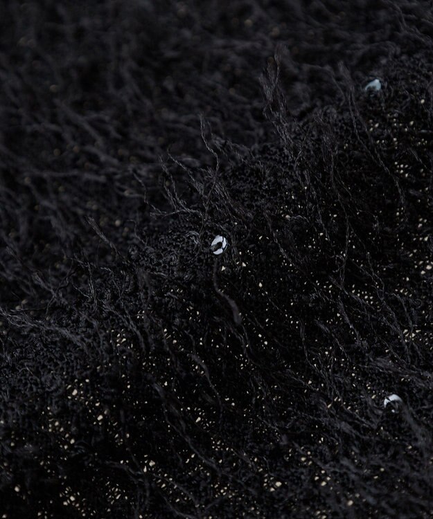 Green Parks フェザーヤーンショートベスト Black