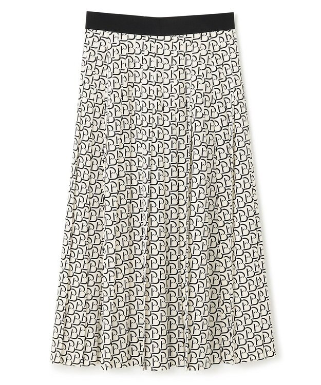 BEIGE， MONT THABOR / ロゴスカート Ecru×Black