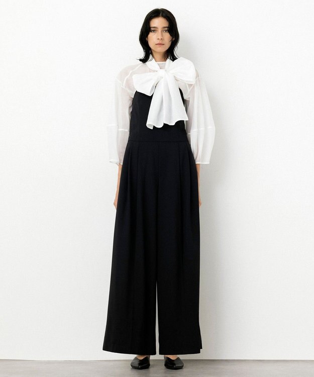 NAVE 【Nave・洗える】スパントロ ビスチェオールインワン ブラック系