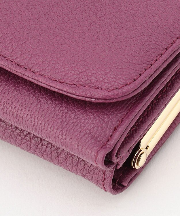 UNBILLION perche アクリル玉三つ折りミニサイフ パープル