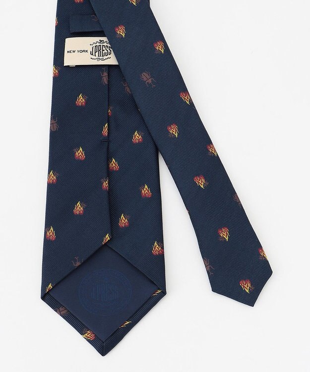 J.PRESS MEN 【J.PRESS JOKE TIE COLLECTION】飛んで火にいる夏の虫 ネイビー系8