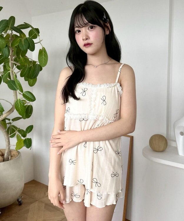 WEGO キャミセットアップルームウェア 柄3