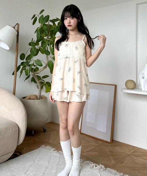 WEGO キャミセットアップルームウェア 柄3