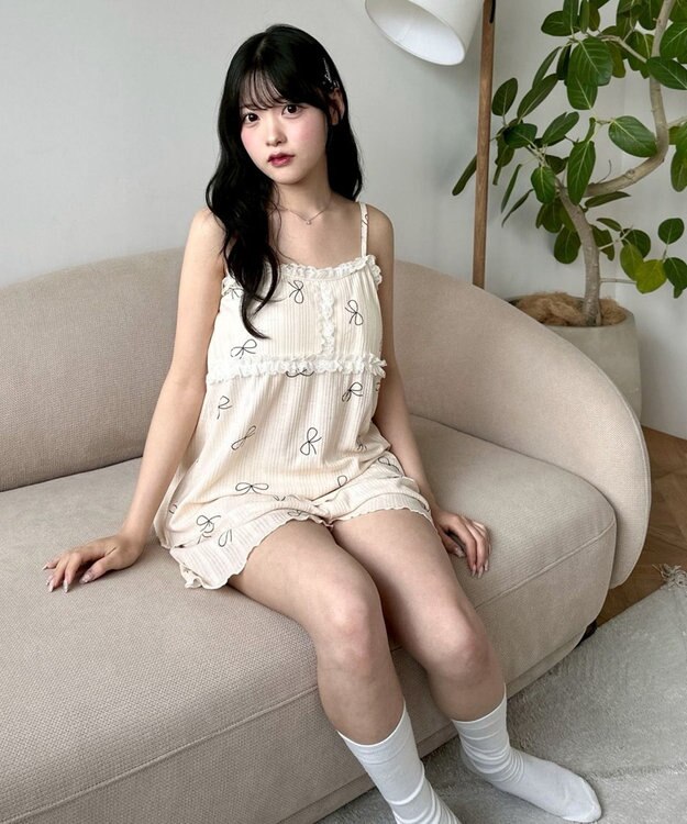 WEGO キャミセットアップルームウェア 柄3