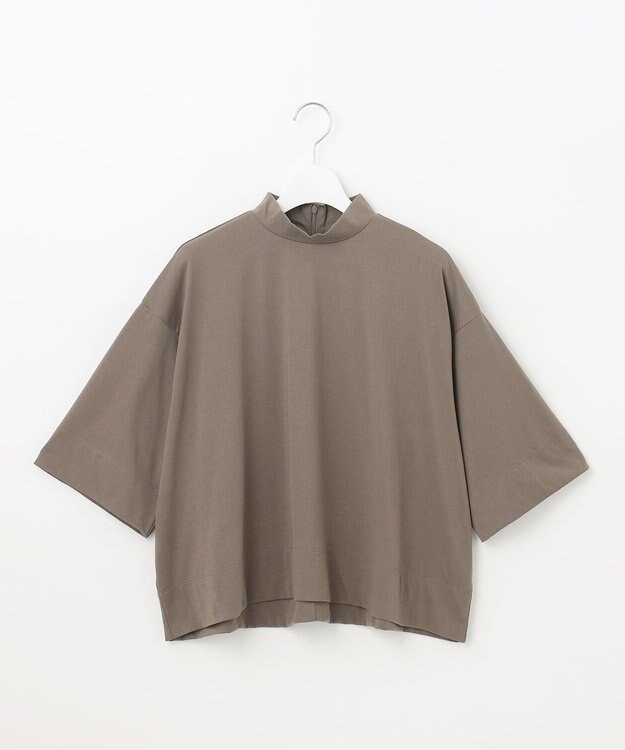 UNFILO ハイネッククロップドTシャツ モカ