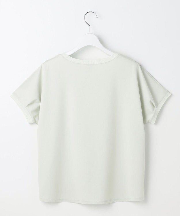 J.PRESS LADIES 【一枚で着映え】シアーエンブロイダリー カットソー ライトミント系