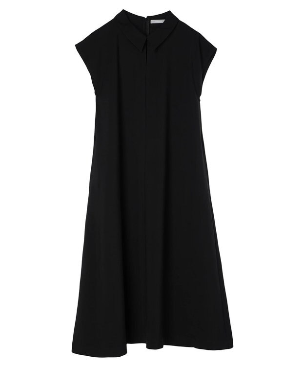 Green Parks armonia.襟付きフレアワンピース Black
