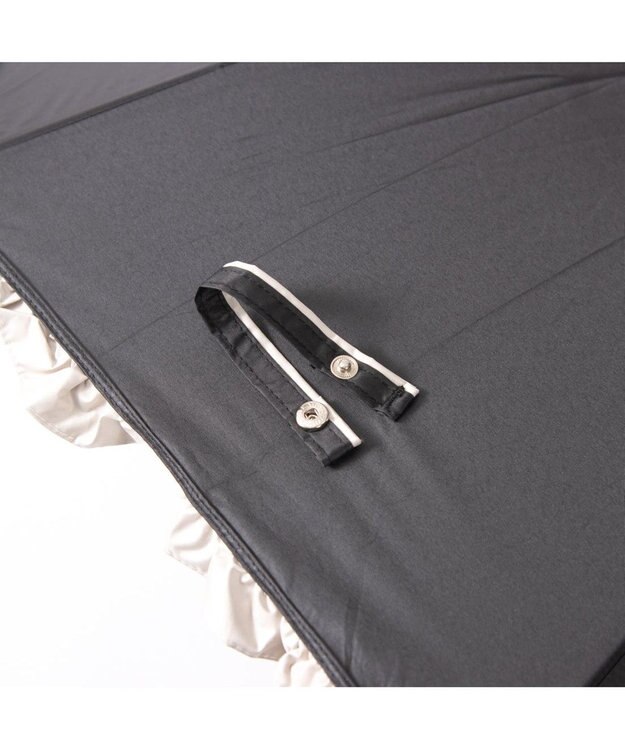 UNBILLION カシュネ cachenez / 【晴雨兼用】【日傘】 【UV カット率99.999.9％以上】PUバイカラーフリルバルーンショートパラソル ブラック