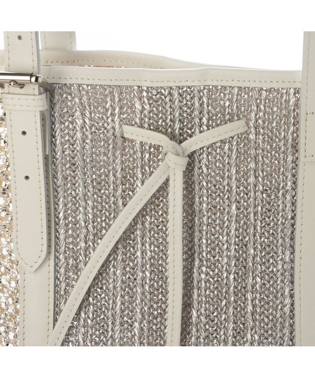 UNBILLION ペルケ perche / 透かしアンダリアシート牛革トート シルバー