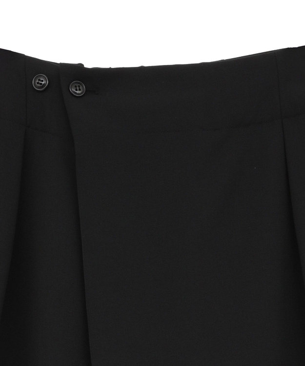 AMERICAN HOLIC タック　ラップワイドパンツ Black