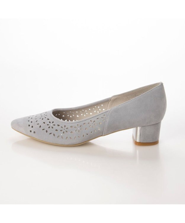 Riz raffinee <Riz raffinee>パンチングポインテッドトゥパンプス グレースエード