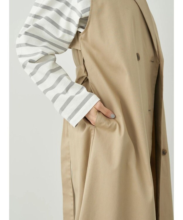 earth music&ecology ２ＷＡＹジレンチ Beige