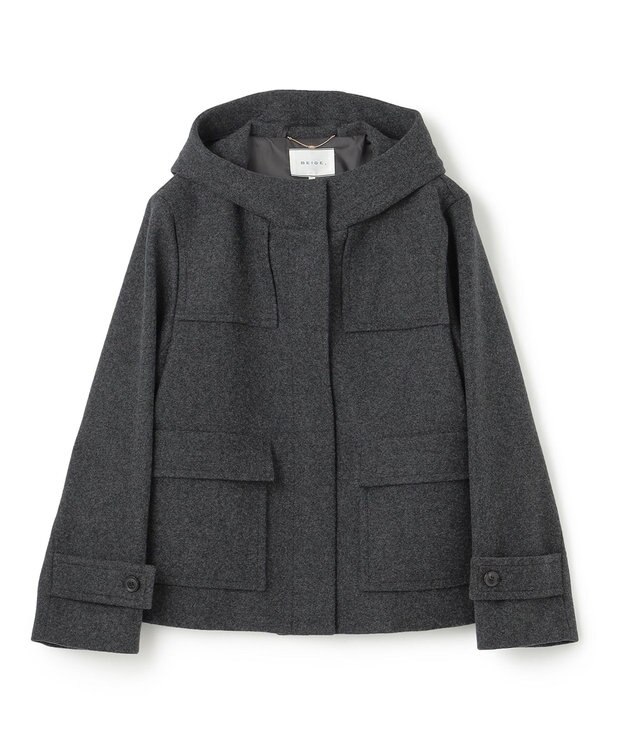 BEIGE， 【S-size】CHABANAIS / フーデットコート C.Gray