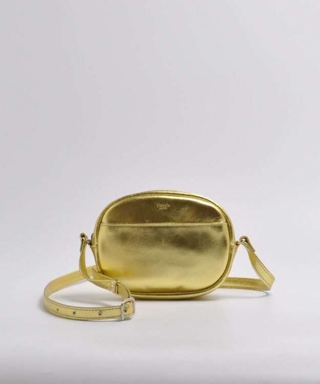 blancle メタリックレザー ラウンドショルダー GOLD