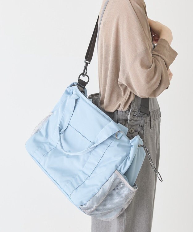 AMERICAN HOLIC 【2SET】多機能トートバッグ＜マザーズバッグ＞ Sax