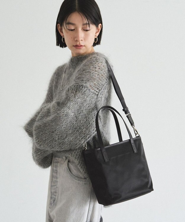 russet リバーシブル2wayトートバッグ(CE-1667) Trv-Black