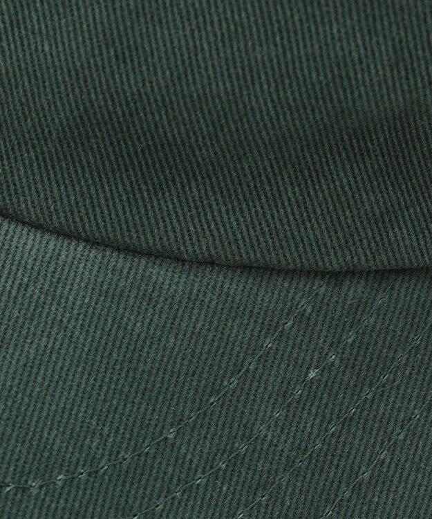 J.PRESS YORK STREET 【UNISEX】ピグメント ロゴキャップ ダークグリーン系