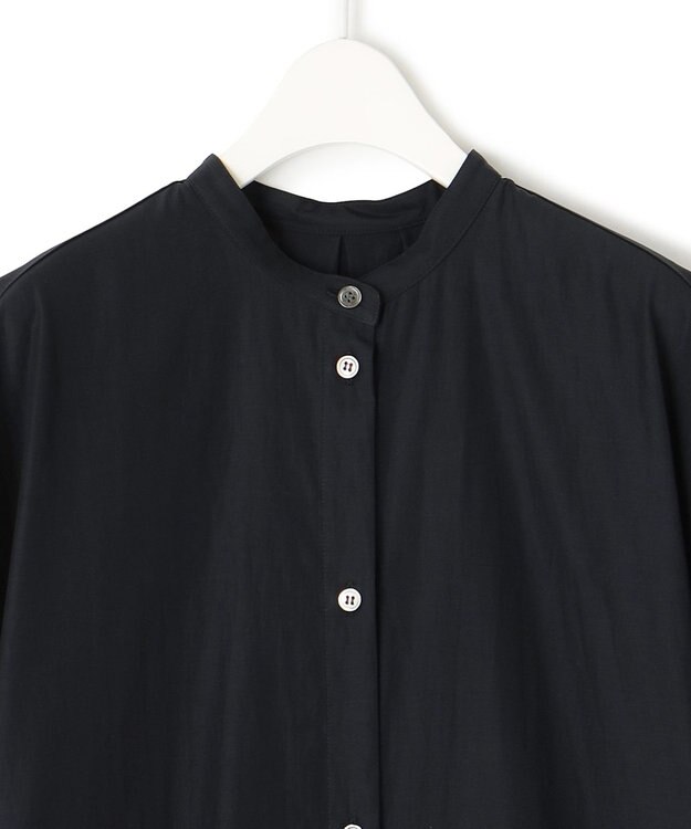 ICB 【WEB限定・洗える】 バンドカラーワンピース ブラック系