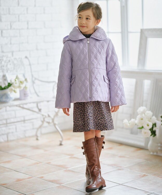 組曲 KIDS 【19-24㎝】ロングブーツ キャメル系