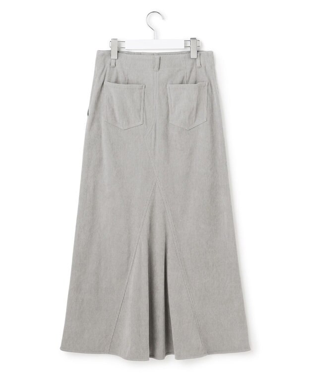 23区 S 【SLOW/一部店舗限定】ソフトコーデュロイ マーメイド スカート グレー系