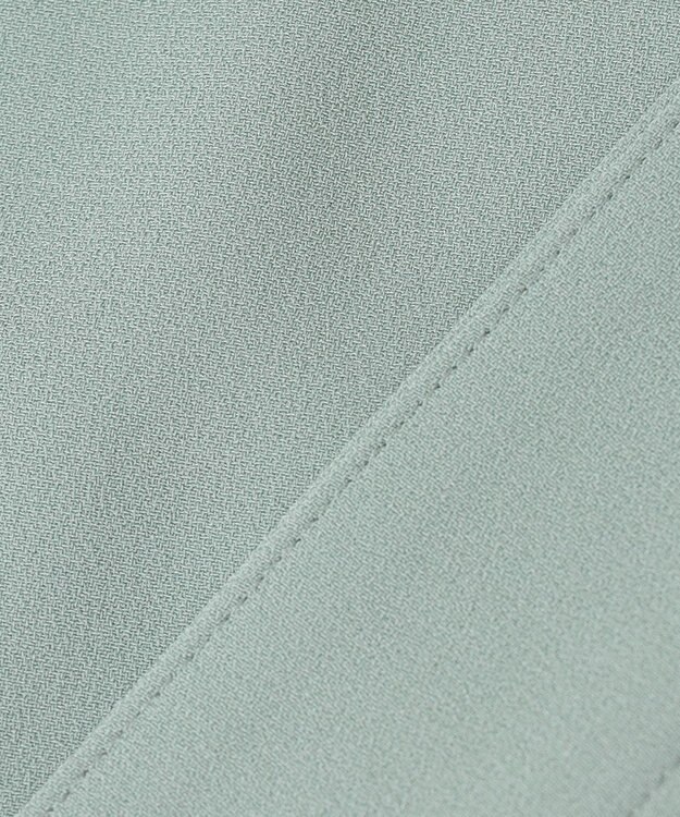 自由区 【セットアップ対応・洗える】トリアセジョーゼット ブルゾン ライトグリーン系