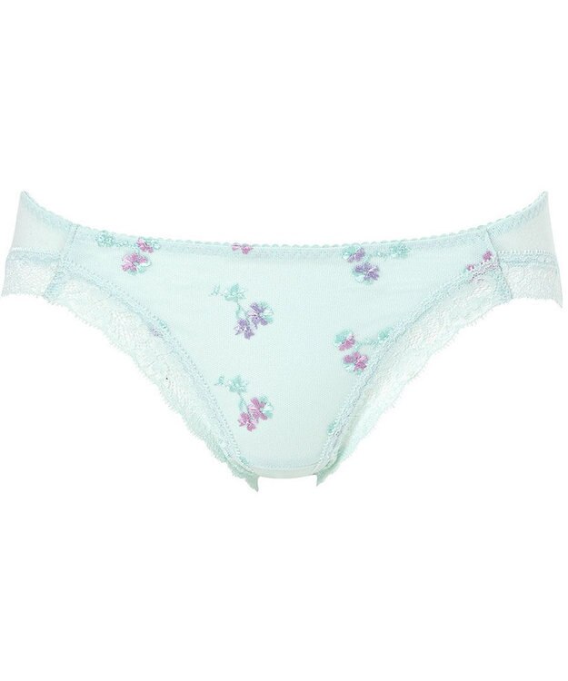 WACOAL ショーツ 【小顔ブラ】 はきこみ丈あさめ ベア天竺素材(バック) BED403とペア レディース PEA203 /ワコール ターコイズ